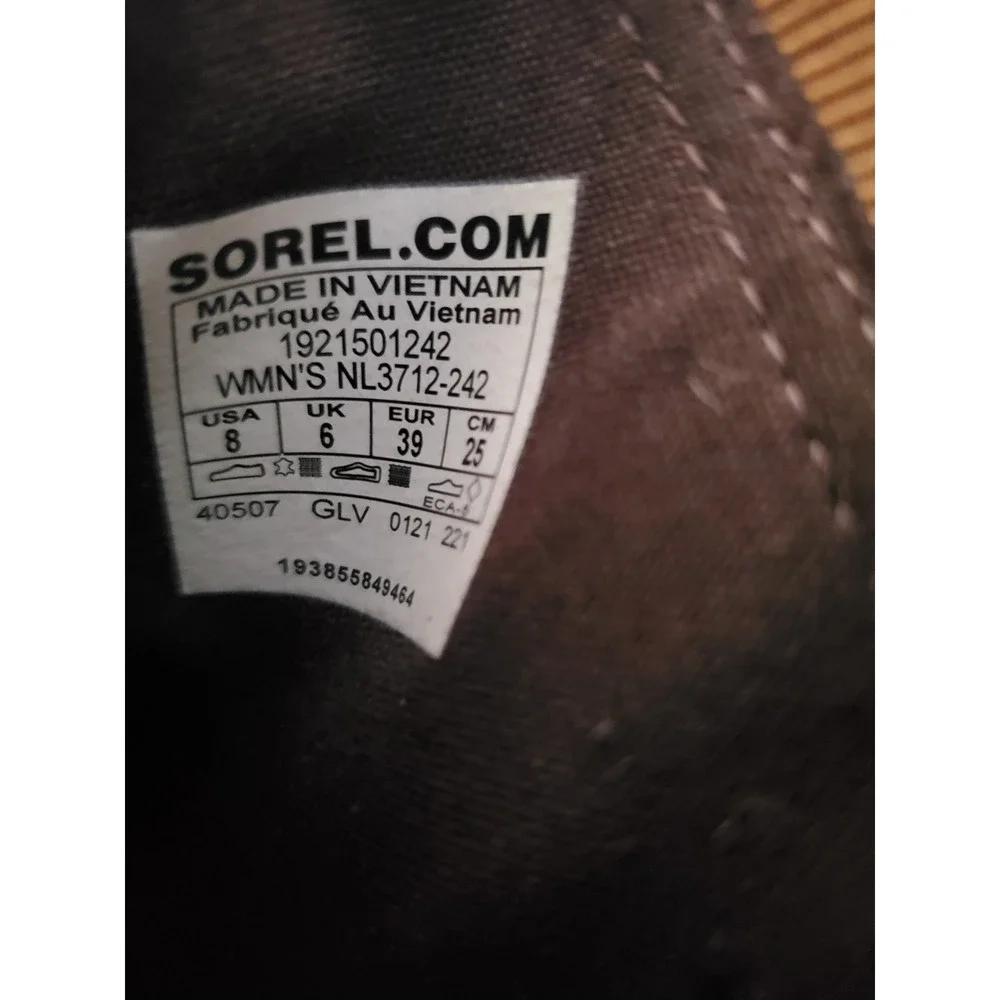 Sorel Cate Chelsea Boots Womens 8 Brown Leather Block Heel NL3712-242 - Picture 2 of 11